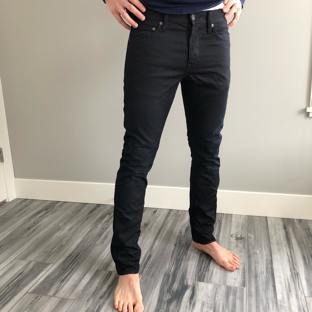 Mens GAP Slim Fit 1969 Black Jeans Denim 30x32